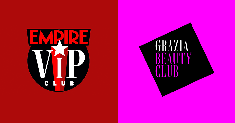 Empire VIP Club and Grazia Beauty Club logos side by side