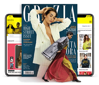 Grazia subscription benefit - image of a model